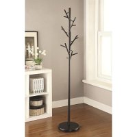 Black Contemporary Metal Coat Rack-2