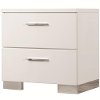 Modern Contemporary White Nightstand - Felicity