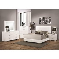 Modern Contemporary White Nightstand - Felicity-2