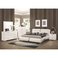 Modern Contemporary White Nightstand - Felicity-3
