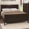 Classic Traditional Cappuccino Queen Sleigh Bed - Louis Philippe