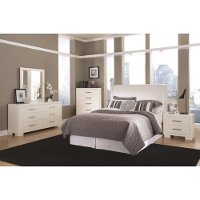 Modern Contemporary White Nightstand - Jessica-2