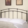 Casual Contemporary Black Metal Full-Queen Headboard