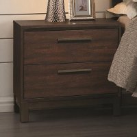 Rustic Modern Brown Nightstand - Edmonton
