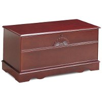 Classic Traditional Warm Brown Cedar Chest - Accents