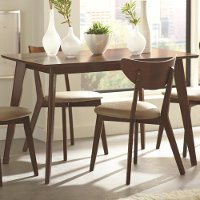 Chestnut Brown Retro Dining Room Table