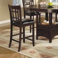 Transitional Espresso Counter Height Stool (Set of 2) - Lavon