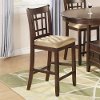 Transitional Brown Upholstered Counter Height Stool (Set of 2) - Lavon