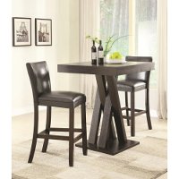 Brown Contemporary Counter Height Dining Table