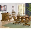 Oak and Amber Upholstered Game Chair - Mitchell-3