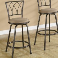 Classic Brown 2 Piece Counter Height Stools