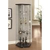 Glass Hexagonal Modern Curio Cabinet