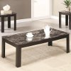 Black Marble Casual 3 Piece Living Room Table Set-2