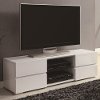 Glossy White Contemporary 55 Inch TV Stand
