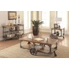 Cherry Brown Rustic Industrial Coffee Table-2