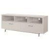 Clean White Transitional 60 Inch TV Stand