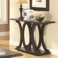 Casual Cappuccino Brown Sofa Table