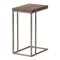 Black Nickel Transitional Accent Table-3