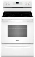 WFE505W0HW Whirlpool 5.3 cu ft Electric Range - White