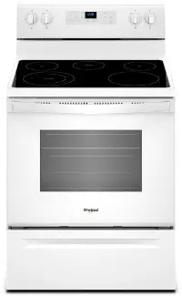 WFE505W0HW Whirlpool 5.3 cu. ft. Freestanding Electric Range with 5 Elements - White