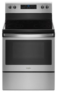 WFE505W0HZ Whirlpool 5.3 cu. ft. Electric Range - Fingerprint Resistant Stainless Steel
