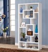 White Geometric Cube Bookshelf