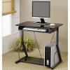 Black Transitional Computer Desk