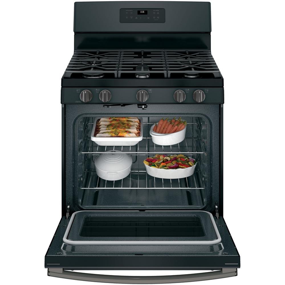 JGB660FEJDS GE 30 Inch Gas Range - Fingerprint Resistance Black Slate -5