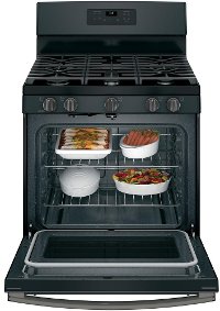 JGB660FEJDS GE 30 Inch Gas Range - Fingerprint Resistance Black Slate -5