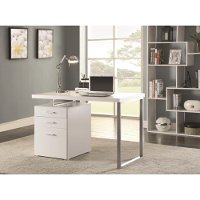 White Contemporary Writing Desk-2