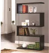 Jasper Black Asymmetrical Contemporary Bookshelf