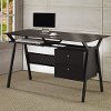 Black Metal Casual Computer Desk