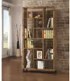 Rustic Nutmeg Brown Antique Bookshelf - Barritt
