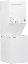 GUD24GSSMWW GE Unitized Spacemaker 2.3 DOE cu. ft. Stainless Steel Washer and 4.4 cu. ft. Gas Dryer-4