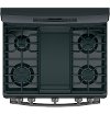 JGB860FEJDS GE 30 Inch Free-Standing Gas Double Oven Convection Range - Black Slate-3