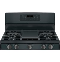 JGB860FEJDS GE 30 Inch Free-Standing Gas Double Oven Convection Range - Black Slate-4