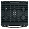 PGS960FELDS GE Profile Series 30 Front Control Gas Double Oven Convection Range - Black Slate-4
