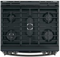 PGS960FELDS GE Profile Series 30 Front Control Gas Double Oven Convection Range - Black Slate-4