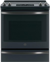 JS760FLDS GE 30 Slide-In Electric Convection Range - Black Slate