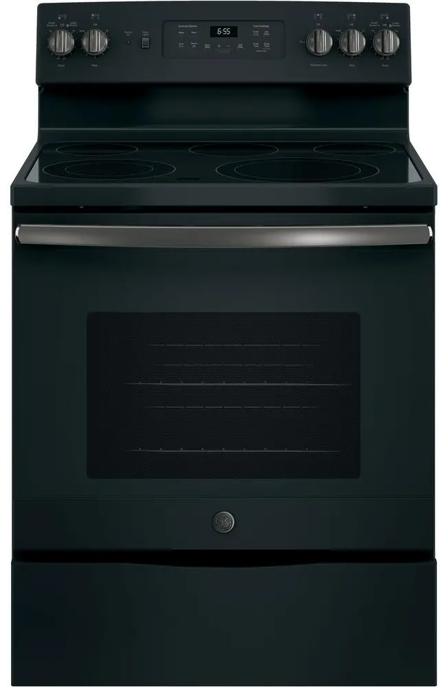 JB655FKDS GE 30 Free-Standing Electric Convection Range - Black Slate-1