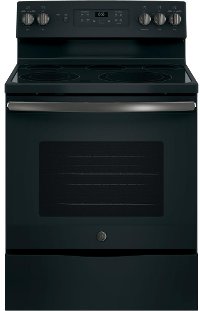 JB655FKDS GE 30 Free-Standing Electric Convection Range - Black Slate