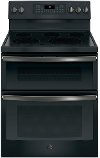 JB860FJDS GE Double Oven Electric Range - 6.6 cu. ft. Fingerprint Resistant Black Slate