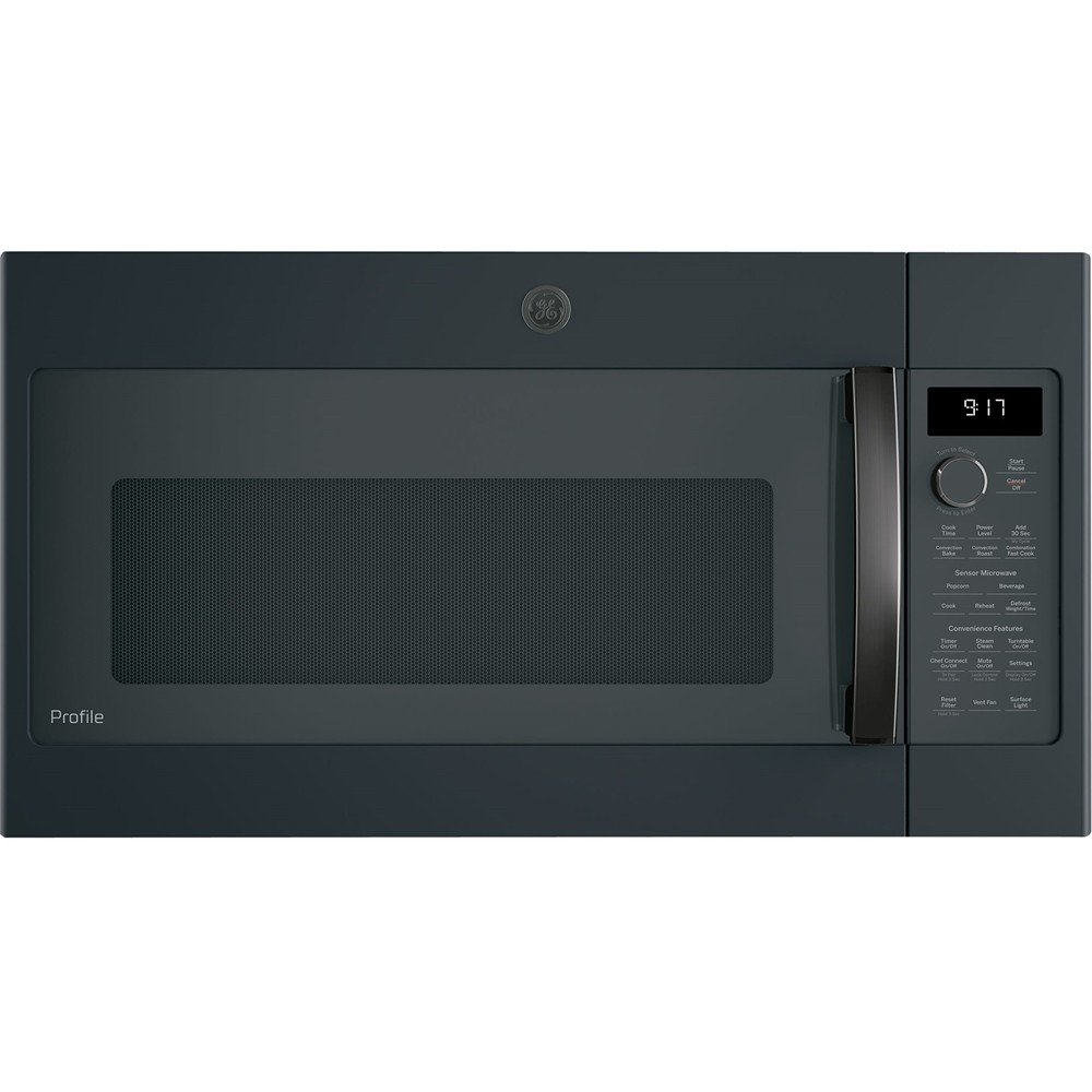PVM9179FLDS GE Profile 1.7 Cu. Ft. Convection Over-the-Range Microwave with Sensor Cooking - Black Slate-1