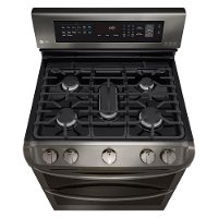 LDG4313BD LG Double Oven Gas Range - 6.9 cu. ft. Black Stainless Steel-4