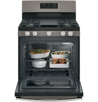 JGBS66FEKDS GE 30 Inch Free-Standing Gas Range - Black Slate-4