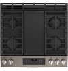 JGSS66FELDS GE 30 Inch Slide-In Front Control Gas Range - Black Slate-2