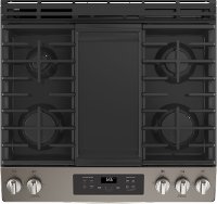 JGSS66FELDS GE 30 Inch Slide-In Front Control Gas Range - Black Slate-2