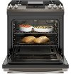 JGSS66FELDS GE 30 Inch Slide-In Front Control Gas Range - Black Slate-4