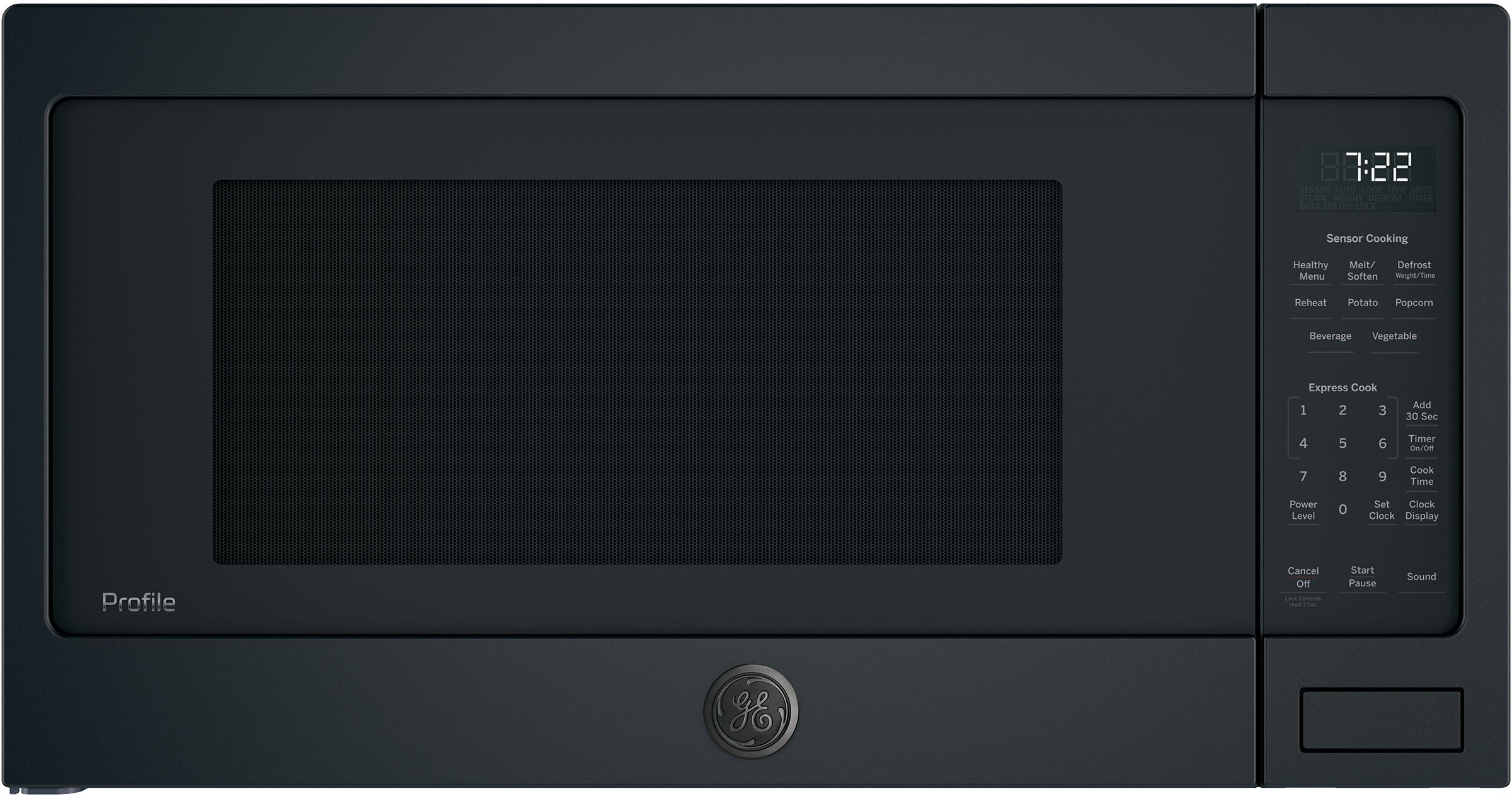 PES7227FMDS GE Profile Countertop Microwave - 2.2 Cu. Ft. Black Slate-1