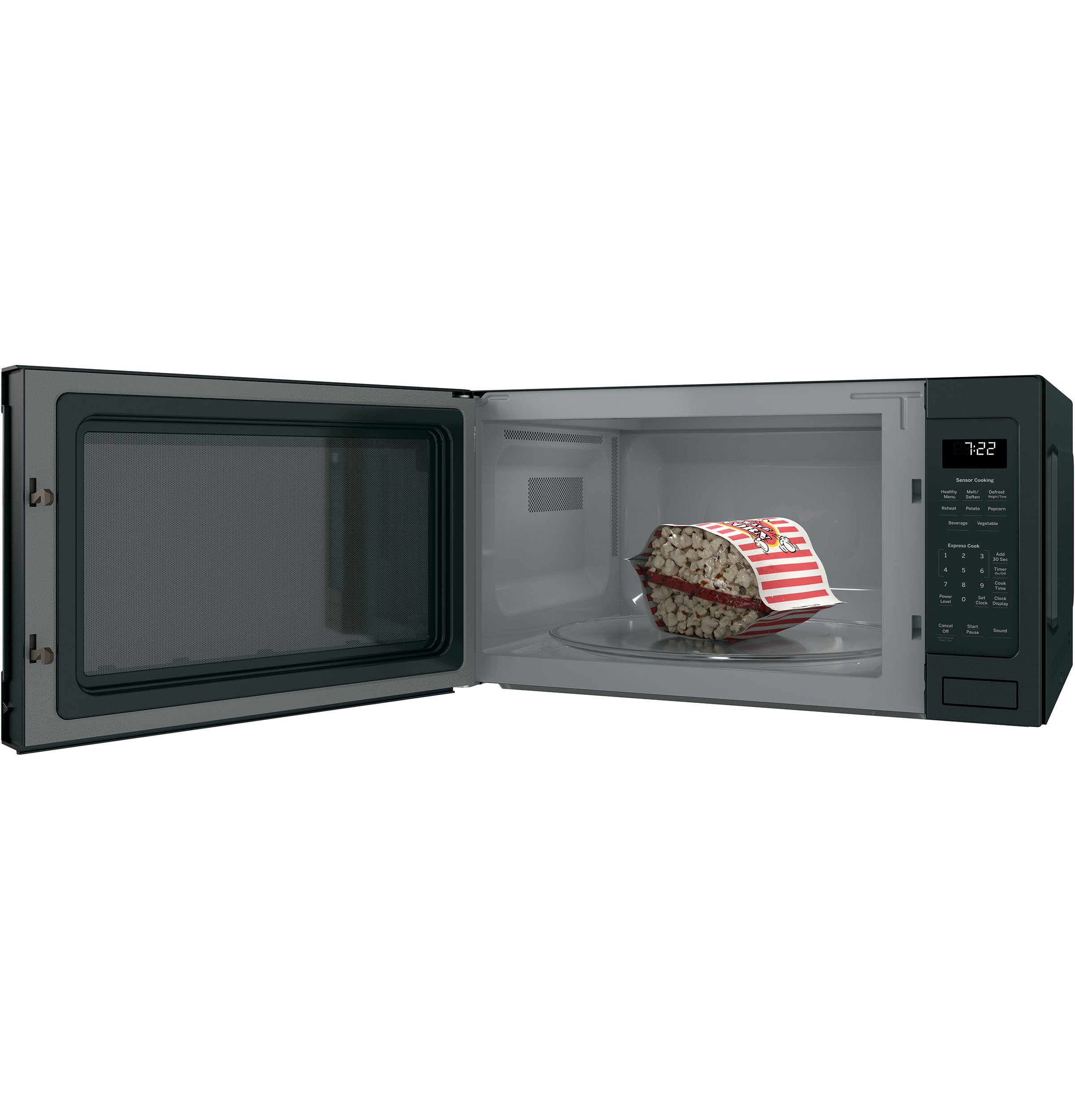 PES7227FMDS GE Profile Countertop Microwave - 2.2 Cu. Ft. Black Slate-5